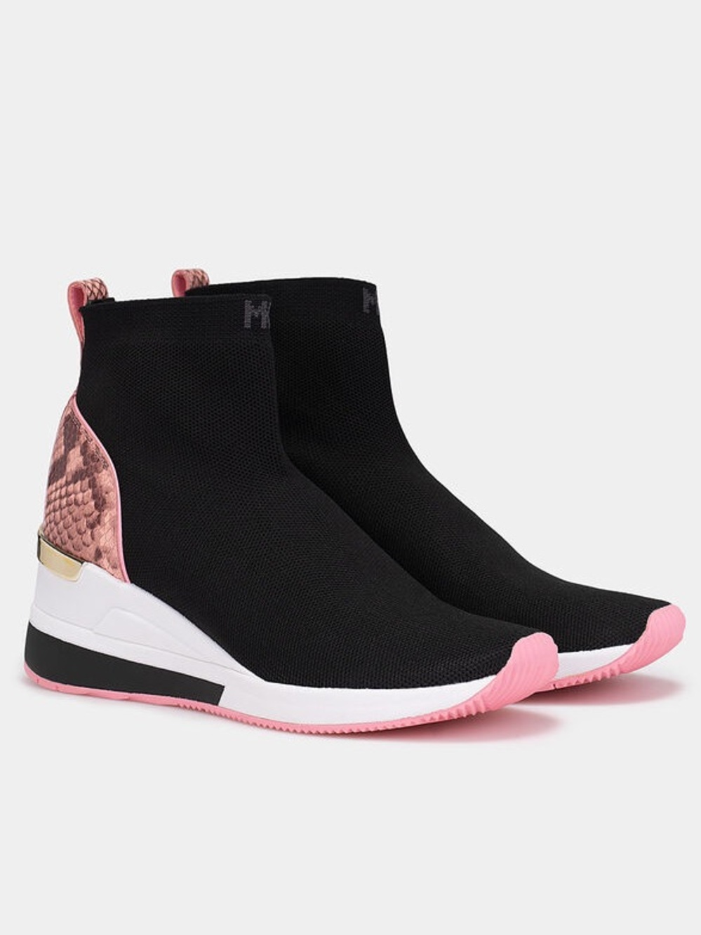 MICHAEL Michael Kors Women's Skyler Wedge Bootie Sock Sneaker- 7